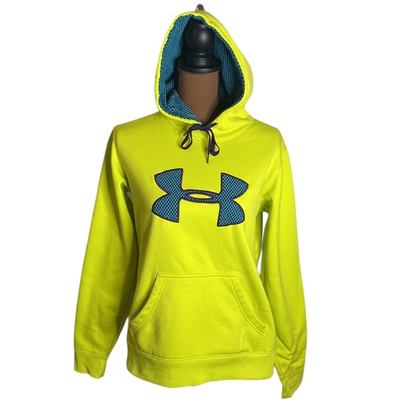 Under Armour Storm semifitted fleece lined hoodie with quilted textured logo S - Picture 1 of 16